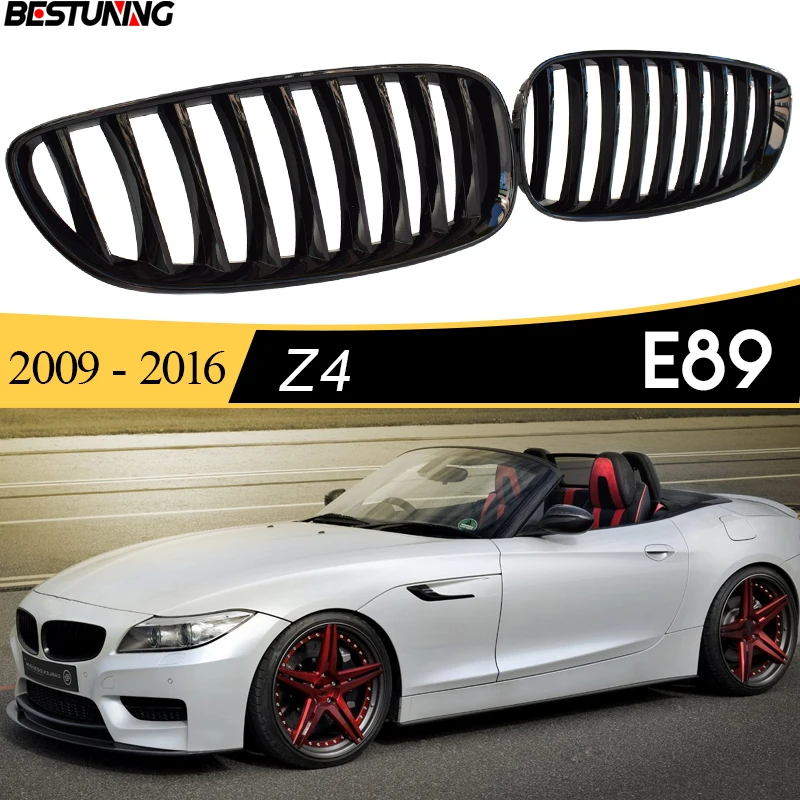 

Black Front Kidney Replacement Grill for BMW Z4 E89 Roadster 2009 - 2016 sDrive20i sDrive23i sDrive28i sDrive30i sDrive35is