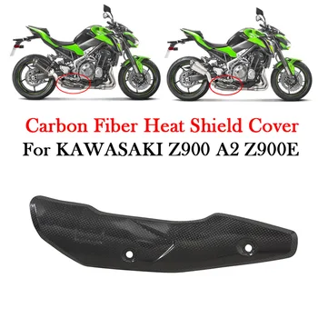 For KAWASAKI Z900 A2 Z900E 2017 - 2019 Motorcycle Exhaust Carbon Fiber Heat Shield Cover Insulation Anti-Scald Muffler Protector