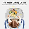 Dr.isla 6PCS Set Children's Dishes Set Baby Silicone Tableware Sucker Bowl Bib Cup Fork Spoon Set Infant Supplies BPA Free 2