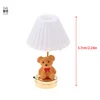 1:12 Dollhouse Miniature LED Light Cute Bear Table Lamp Home Lighting Model Furniture Decor Toy Doll House Accessories 6