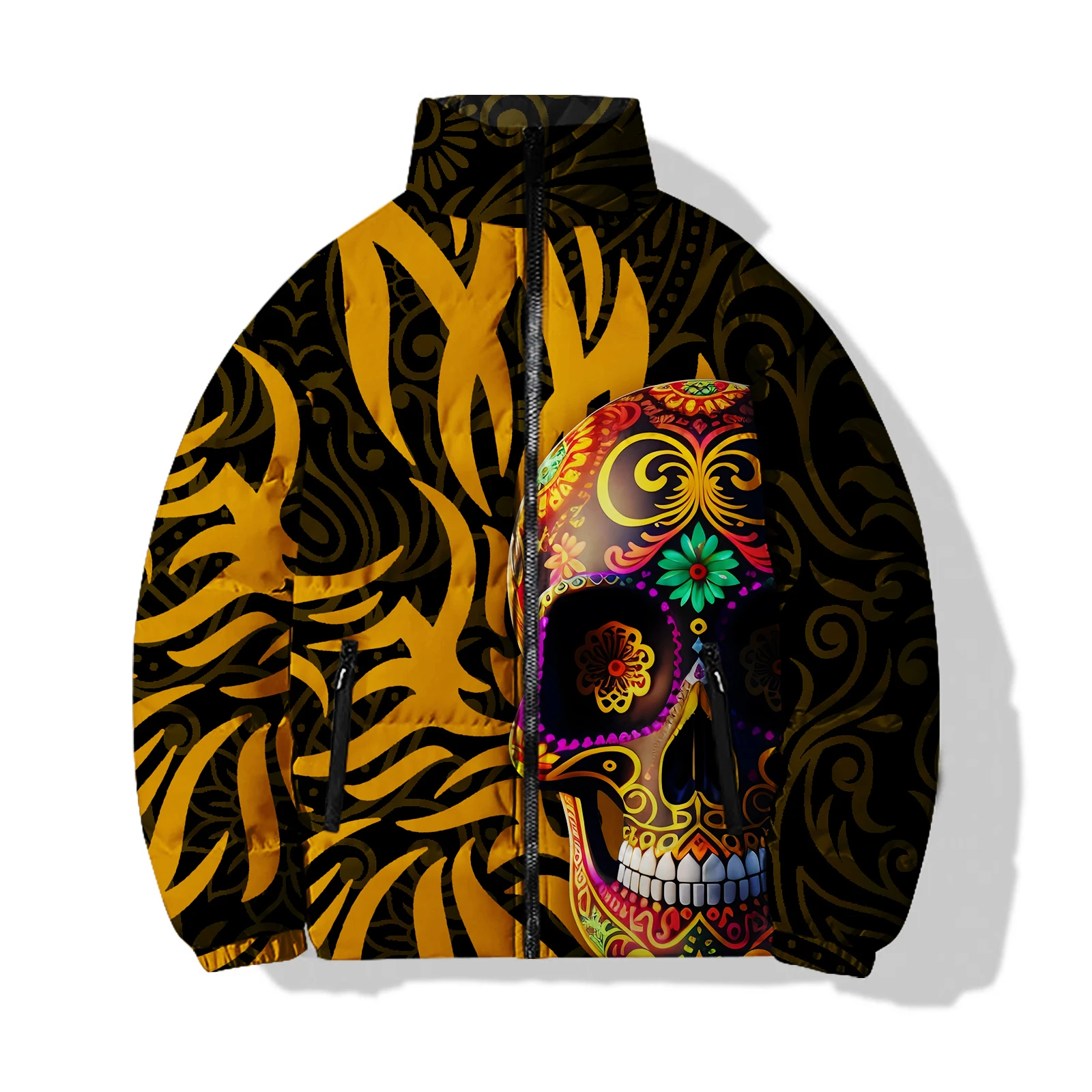 thumbnail image 1 of Abrigo frío de invierno para hombre con impresión 3D, parka de anime japonés, diseño elegante, nuevo y genial en abrigos de plumas, águila, husky, diosa, 1 of 5