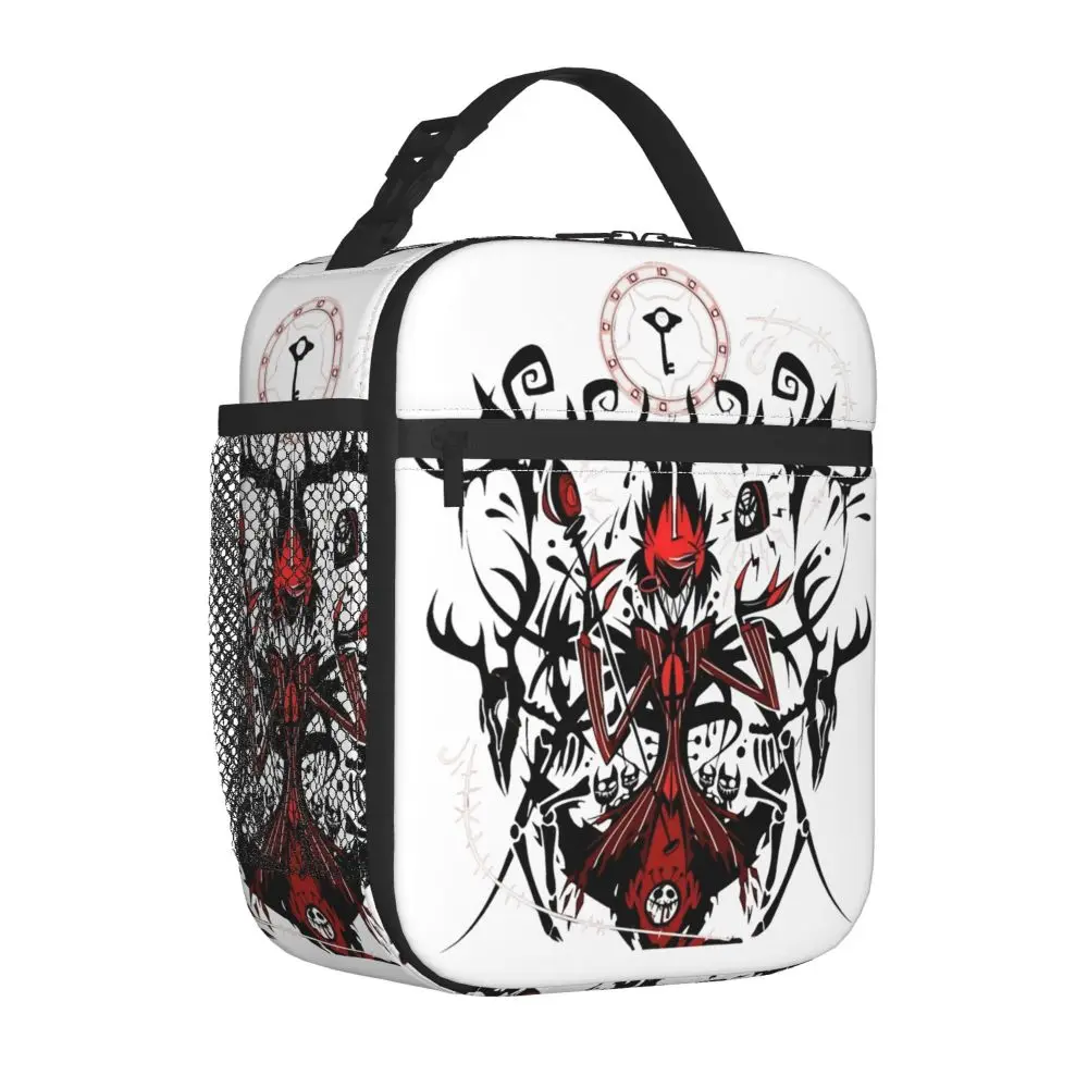 Hazbin Hotels Anime isolierte Lunch pakete Lebensmittel behälter Taschen tragbare Thermo kühler Lunchboxen für Schul büro – Detail 2