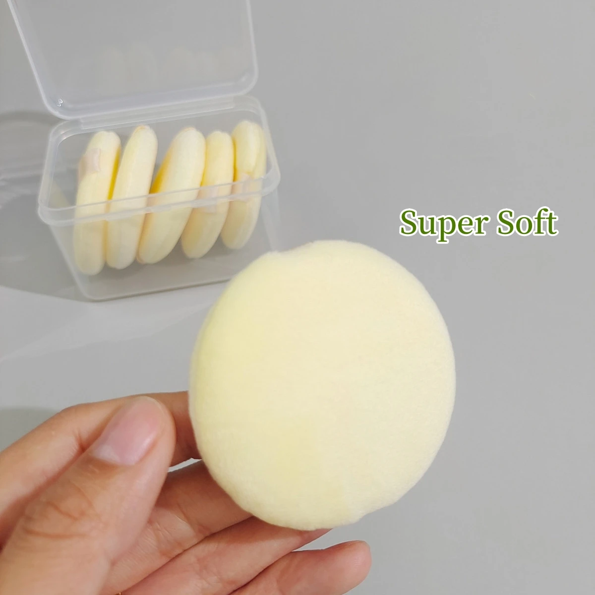 Crystal Soft Soy Milk Loose Powder Puff Super Soft Plush Setting Powder Puff Flocking Powder Puff 3