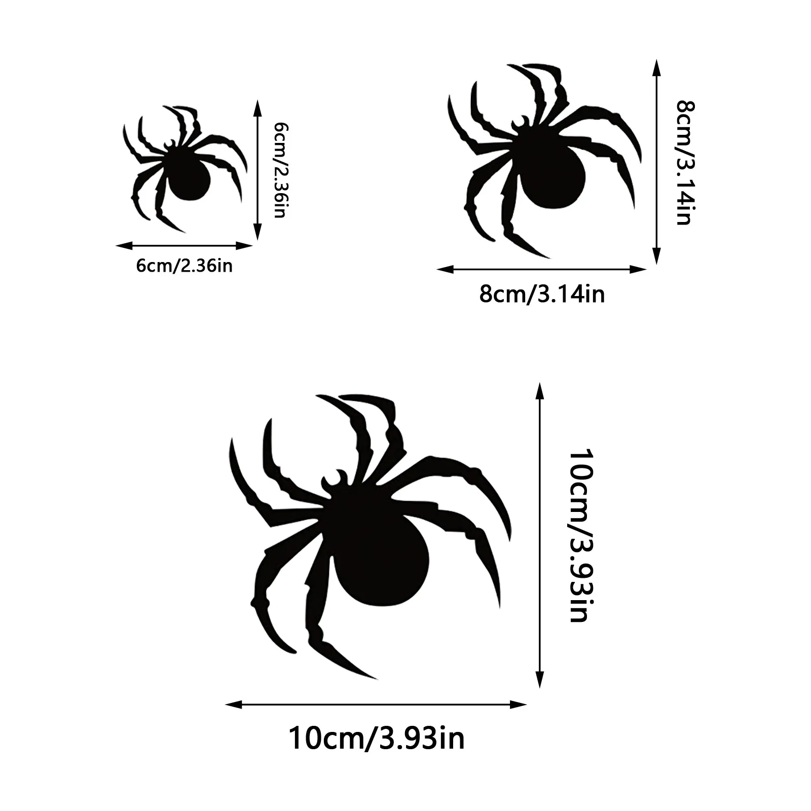 Wall Stickers 36pcs Halloween Spider Wall Stickers Black Spider Window Sticker Halloween Party Diy Decoration Decal Bar Room Horror Decor wall stickers