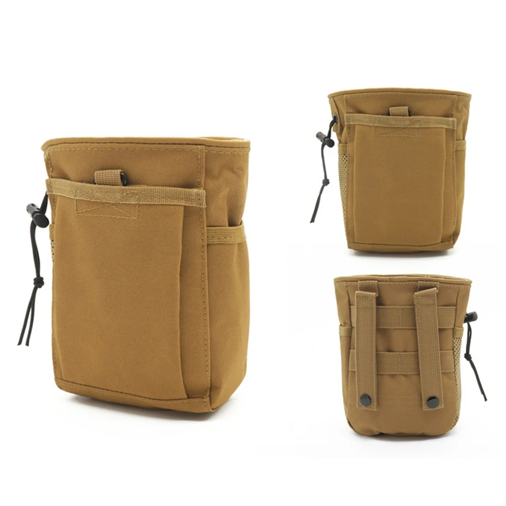 Molle táctico de nailon para exteriores, bolsa de basura de 3 a 5L, 800D, paquete de cintura de reciclaje, bolsas de munición, Airsoft, accesorios militares