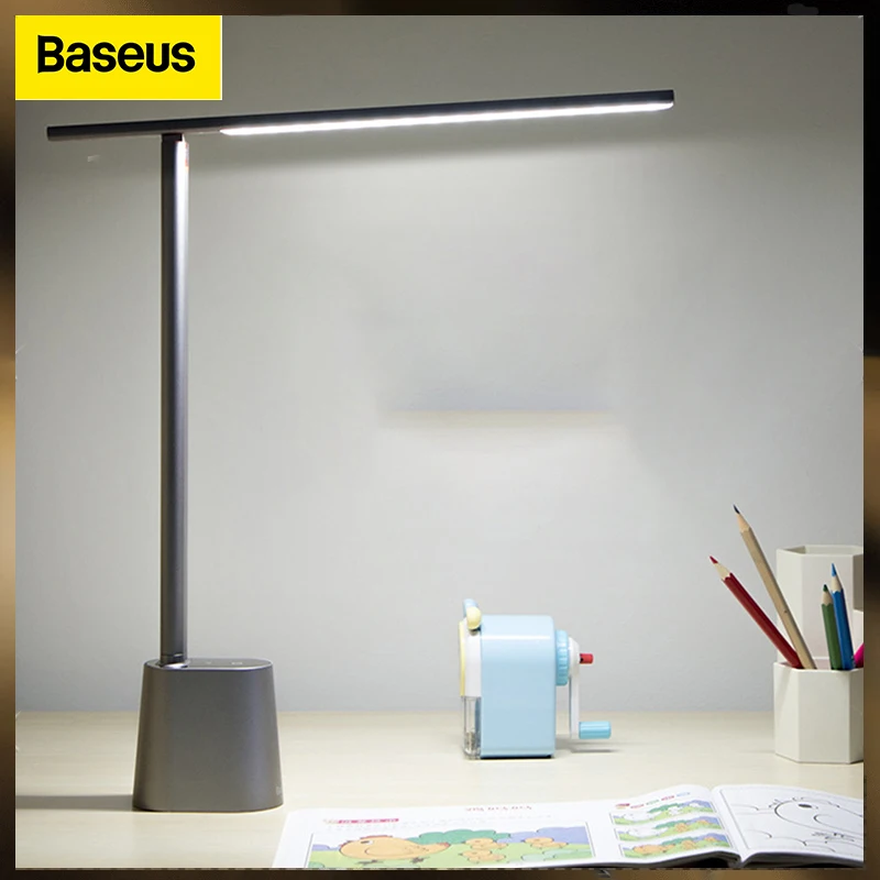 

Baseus Rechargeable Folding Reading Desk Lamp Smart Light Auto-dimming For Eye Protection Bedroom High Brightnes Night Lights