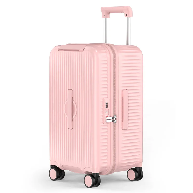 New Luggage Multifunctional Luggage Trade Large Capacity Cup Holder PC Ultra light Trolley Suitcase Universal Travel Suitcase