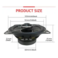 4 Inch 560W(2*280W) 3 Way Universal Car Coaxial Auto Music Stereo Full Range Subwoofer Enhanced Hifi Car Stereo Sound Speaker - Image 2