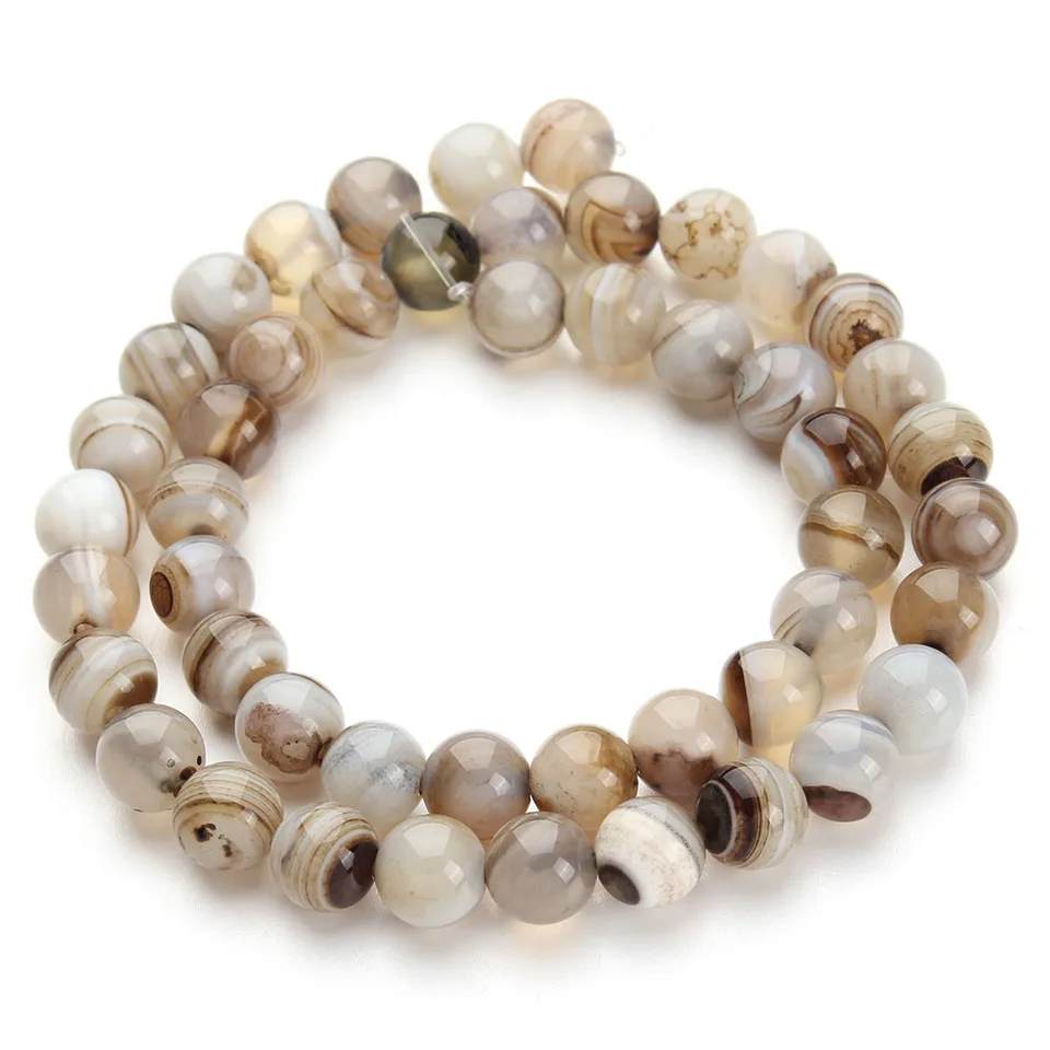 6mm 65pcs Beads Natural Stone Bracelets Pendants Charms Round Findings...