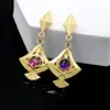 Anime Genshin Impact Anime Yae Miko Vision Cospaly Props Metal Alloy Earring Ear Studs Jewelry Women Accessories Gift for Fans 4