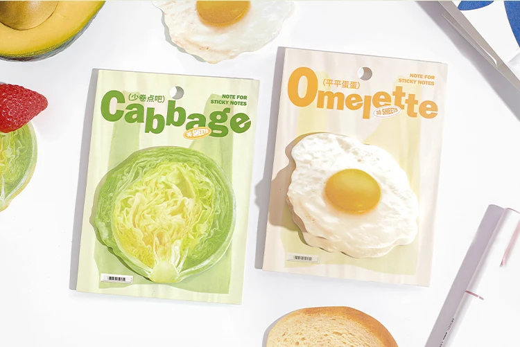30 stücke Kawaii Obst und Gemüse Nachricht Bequemlichkeit Aufkleber Kreative Student Schreibwaren Notizen DIY Sammelalbum Dekoration – Detail 5