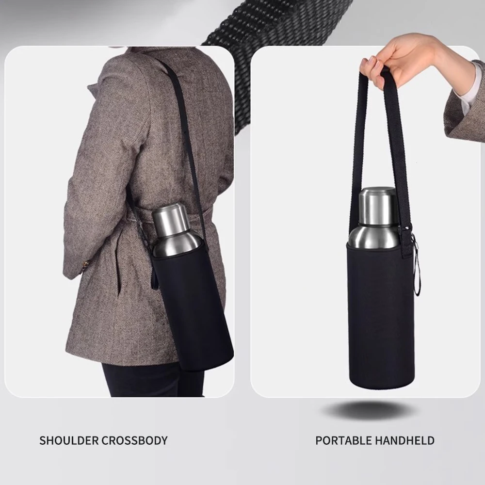Strap Cup Cover Insulated Water Cup Cover Protective Sleeve Rope Insulated Bag 550ml/750ml/1000ml
