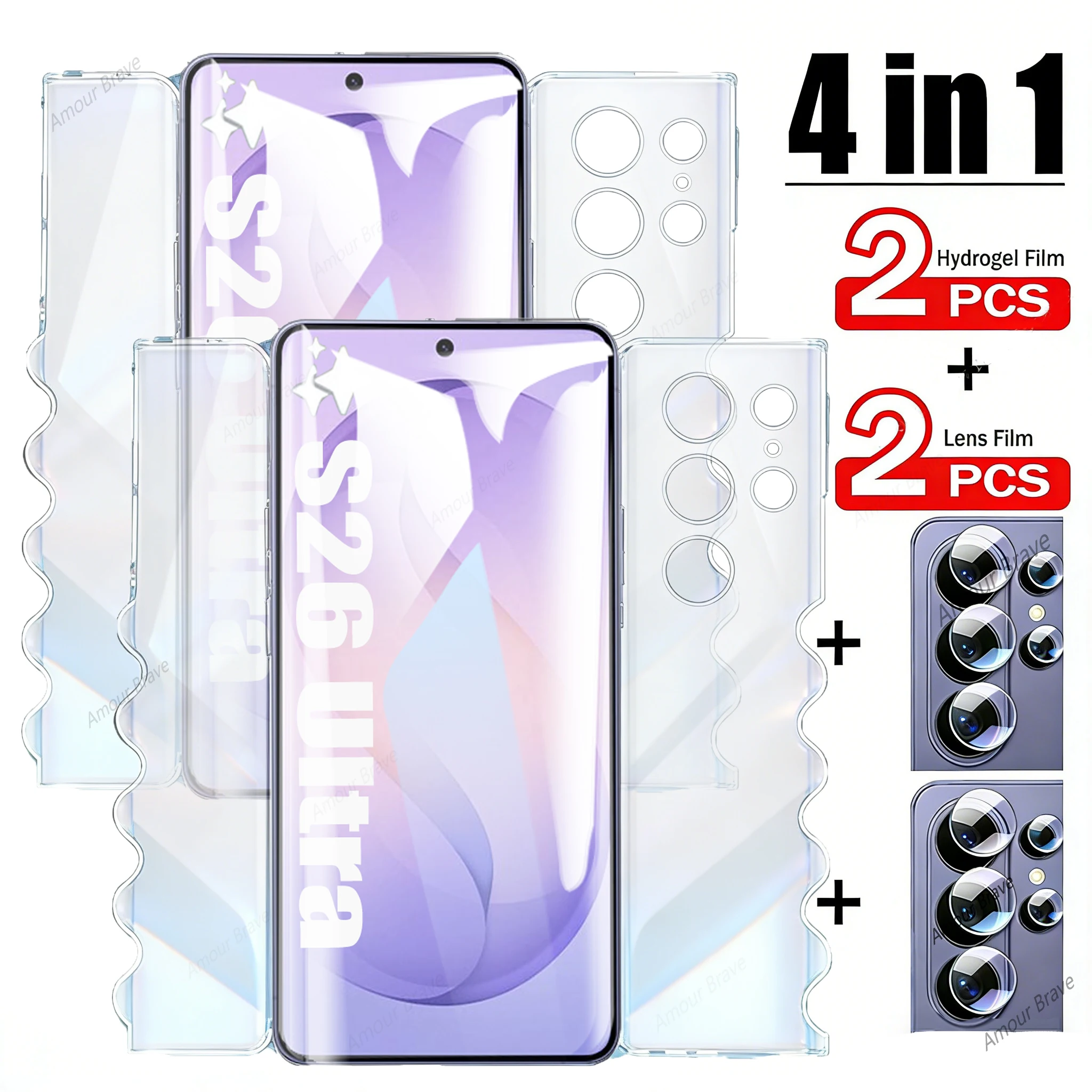 4-in-1 Full Body Hydrogel Film with Lens & Screen Protection