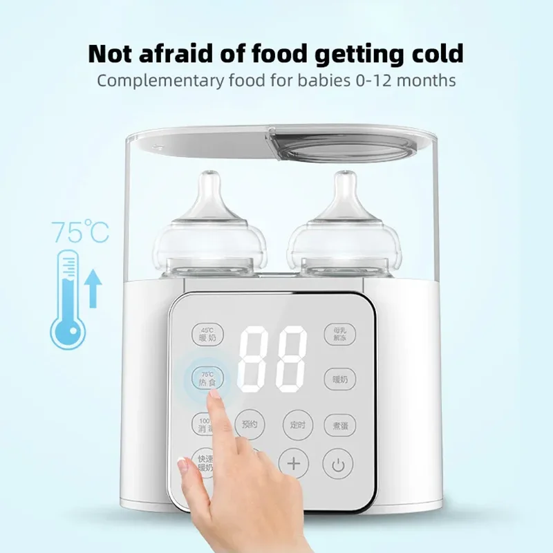Baby Feeding Bottle Warmer Multi Function Fast Baby Food Heater Baby Milk Warmer Steriliser with Accurate Temp Control 4
