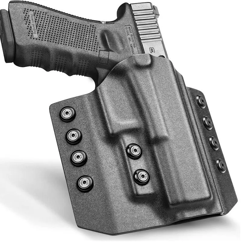 Glock G17 /Glock G19/CZ P07 /CZ P09 /Sig P320/P10C/MP9/ P226,Gunflower OWB Kydex Holsters for Airsoft Military, Right Hand