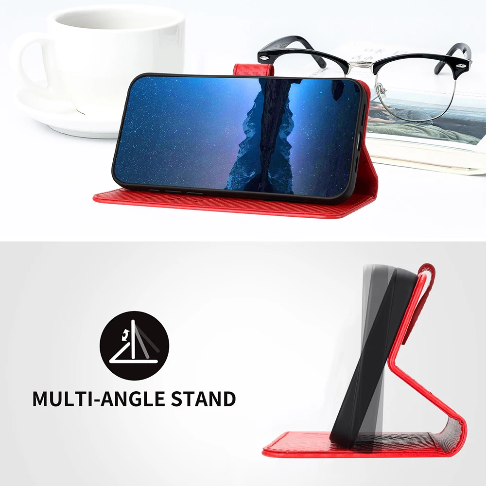 BLOTECH Fermeture éclair Protection Housse pour OnePlus 9 PU Cover Étui