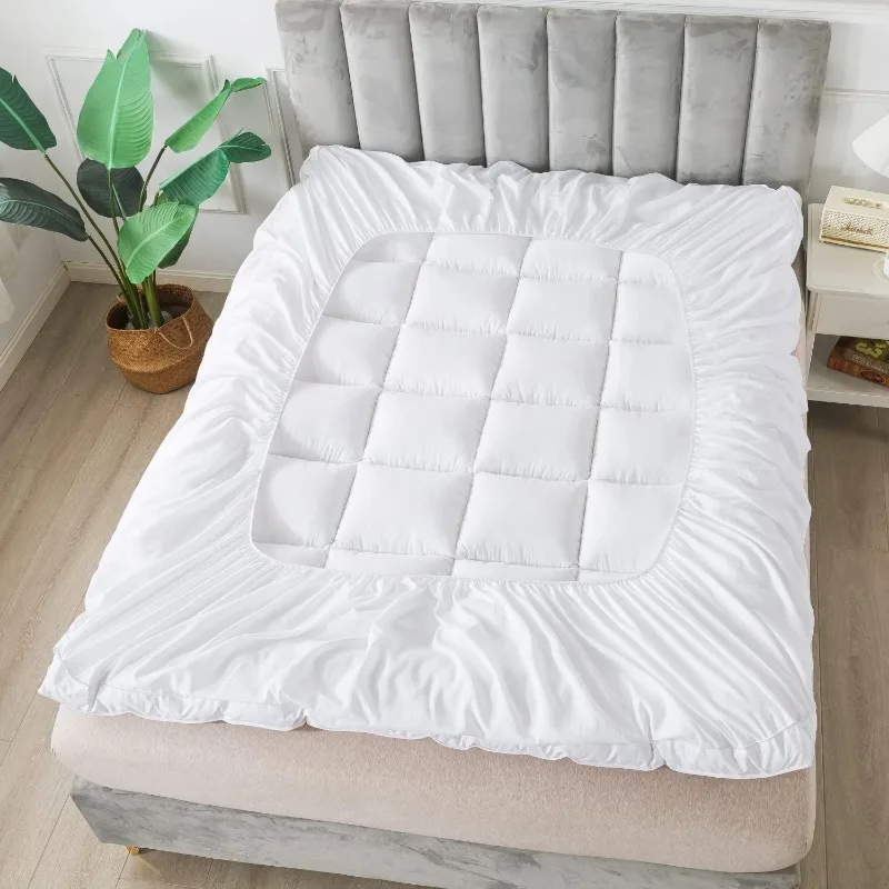 Mattress Topper TwinXL 400TC Cotton Mattress Pad with Deep Pocket 6