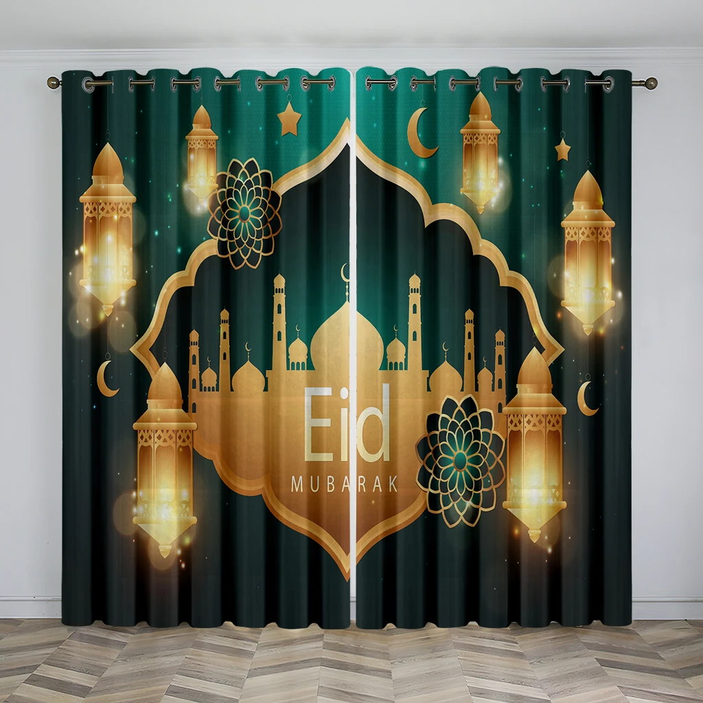 

Традиционные исламские праздничные занавески Eid Al Fitr домашний декор занавески Рамадан праздничные шторы Роскошные занавески для гостиной