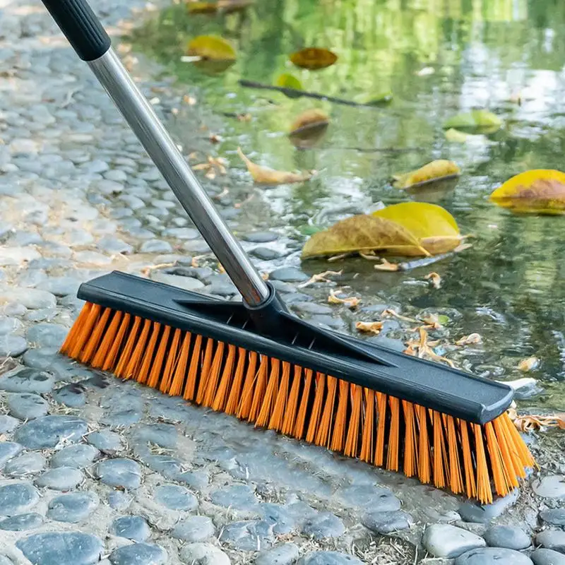 Adjustable Floor Scrubbing Brush with Stiff Bristles