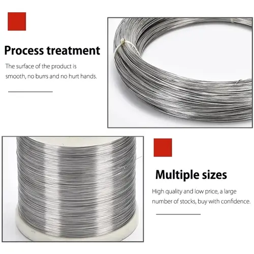 New 1pcs 1-100 Meters 304 Stainlessy Steel Soft/hard Wire Diameter 0.02-3mm Single Strand Lashing Soft Iron Wire Rustproof - Image 5