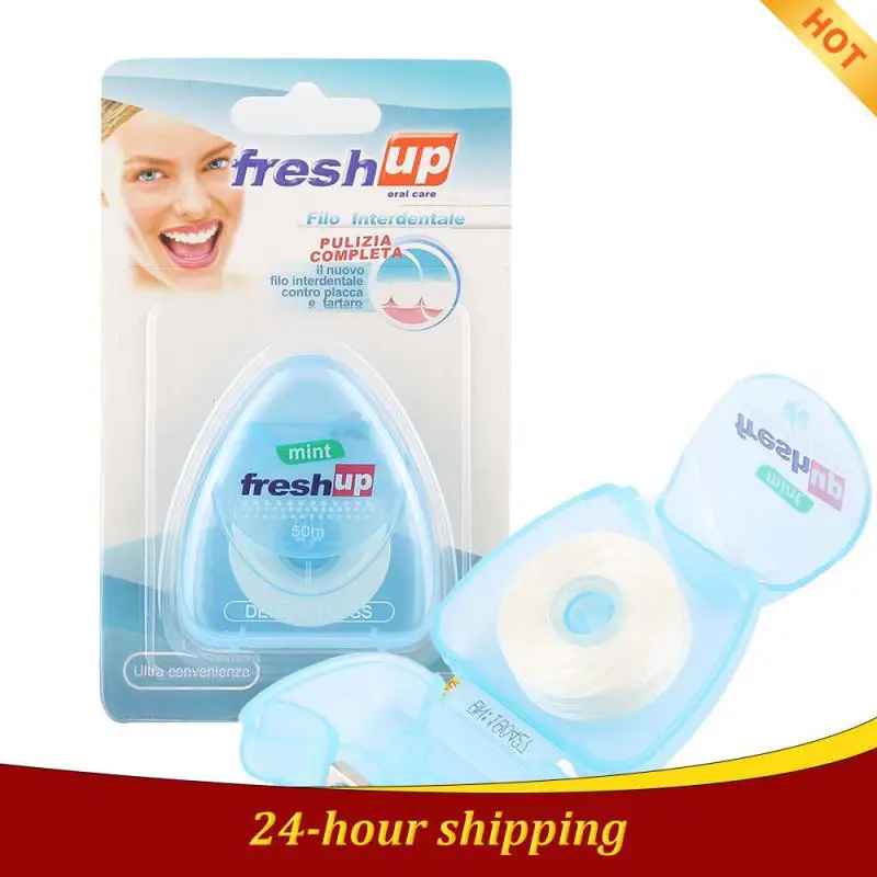 

50m Micro Wax Tooth Cleaner Flossers Portable Floss Holder Oral Care Tooth Pick