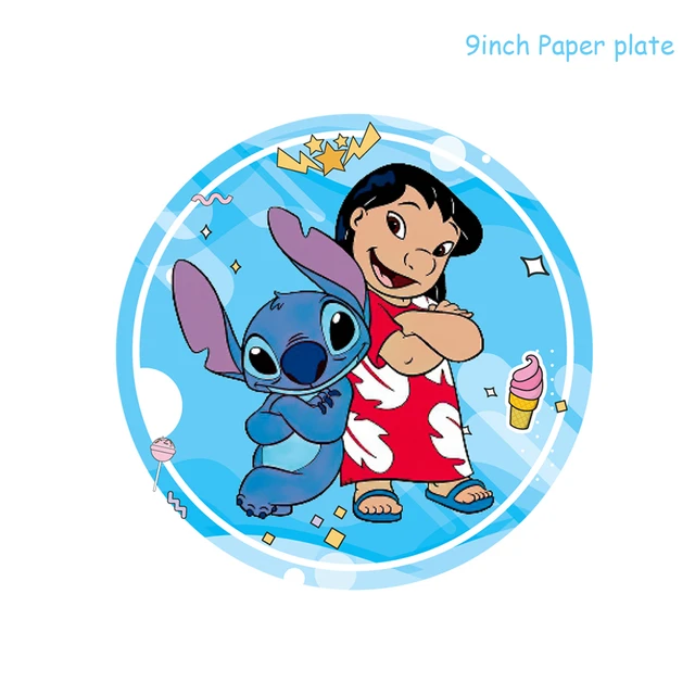 Vaisselle jetable Disney Lilo Stitch, assiettes et serviettes en