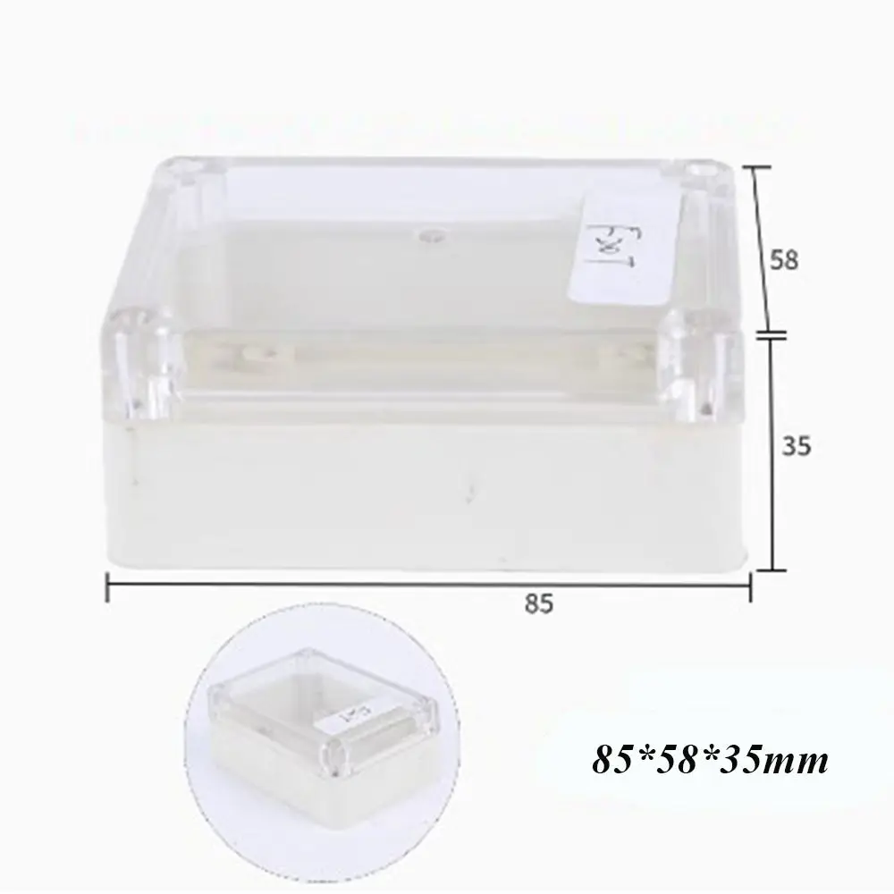 New Waterproof Outdoor Junction Box Transparent Plastic Electronic Instrument Housing Case 10 Styles Electrical Project Boxes