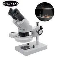 10X 20X 30X 40X Stereo Microscope with Ring Light Illumination for PCB Inspection Tools Industrial Microscopes Soldering Repair 1