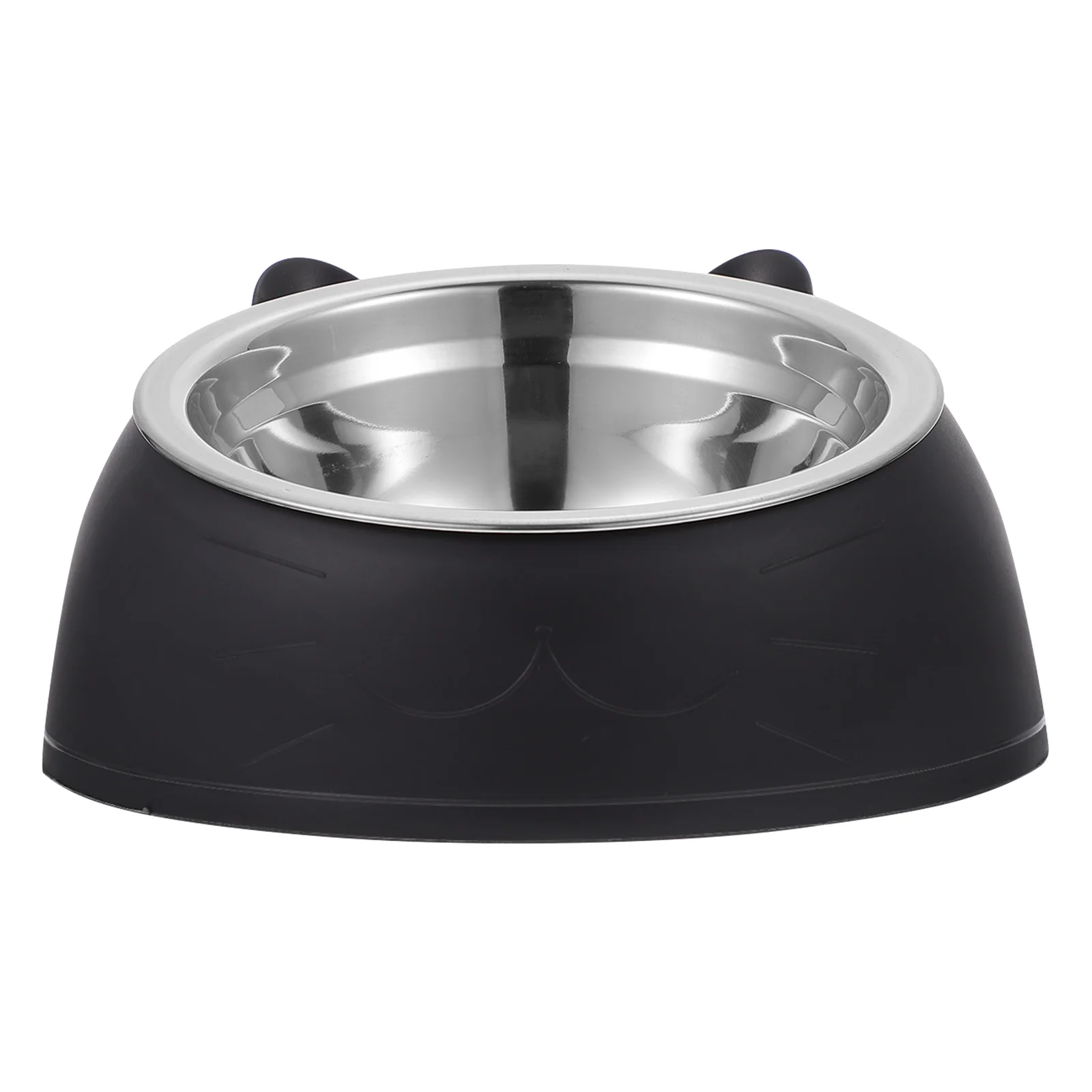 

Anti-skid Elevated Stainless Steel Cat Bowl Safety Neck Protector Kitten Feeder