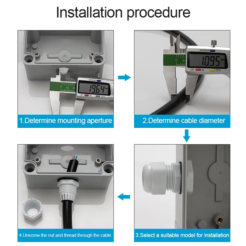 GEYA – connecteur de presse-étoupe en plastique et Nylon, étanche, IP68,  PG7, pour câbles de 3 à 6.5mm, PG9, PG11, PG13.5, PG16, PG21, 20 pièces -  AliExpress