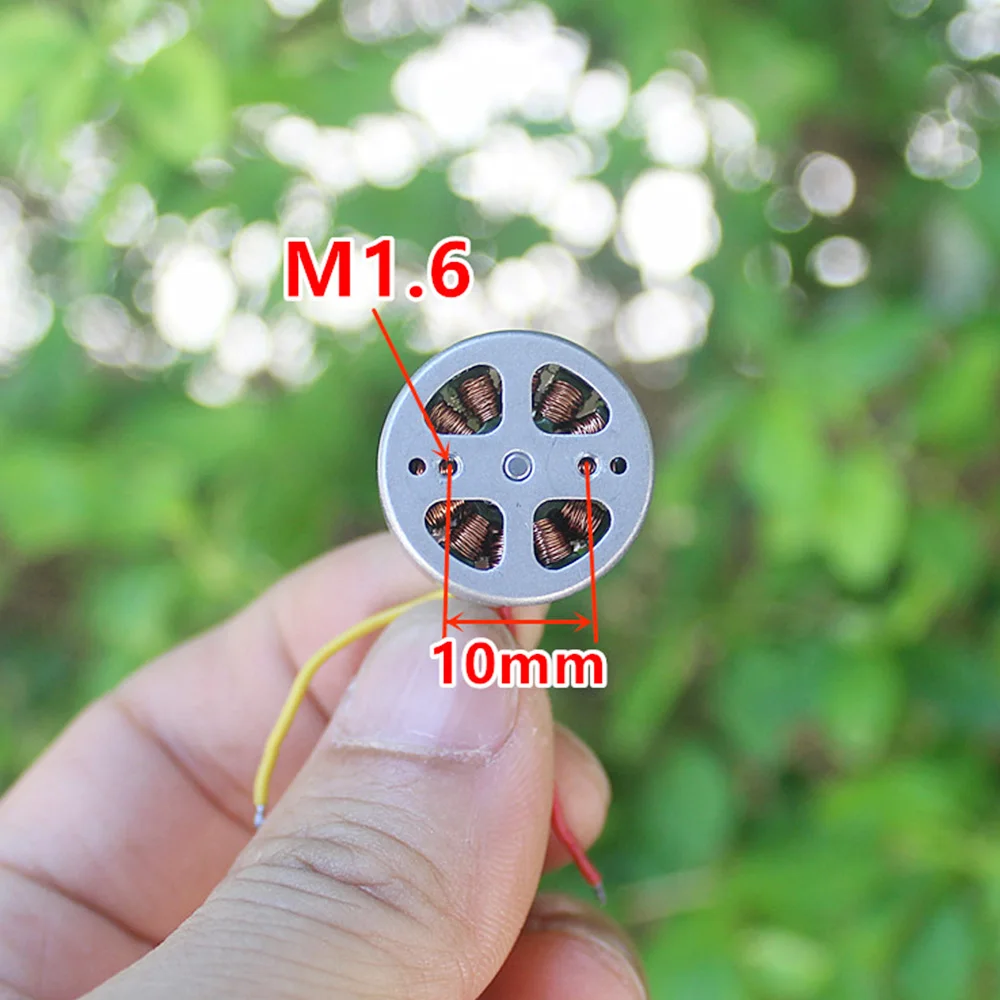 Motor pastrup 1605 1850KV BLDC 2-3S + flotër e verdhë për aeroplan RC
