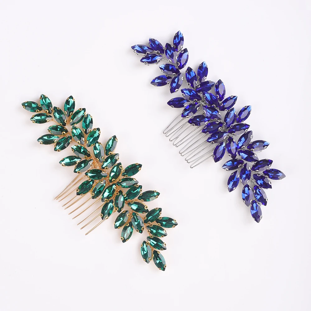 Rhinestone Flower Bridal Hair Combs Wedding Headwear Brides Hair Accessories Party Prom Jewelry Fashion Bridesmaid Tiaras hair accessories,bridal hair accessories