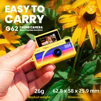 G62 Retro Mini Keychain Thumb Camera 1080P HD Recorder Built-in Flash Outdoor Sports Camera Video Shooting Children Camera 2026 2