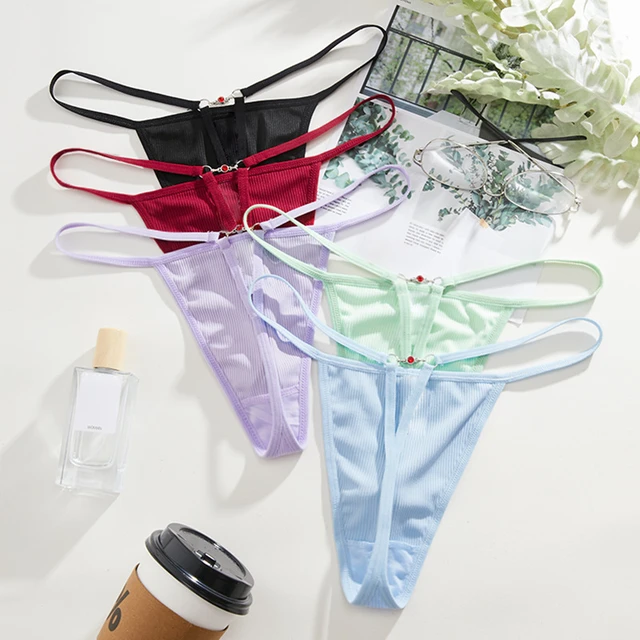 Low Waist Women Panties Sexy G-string Thongs Spaghetti Strap