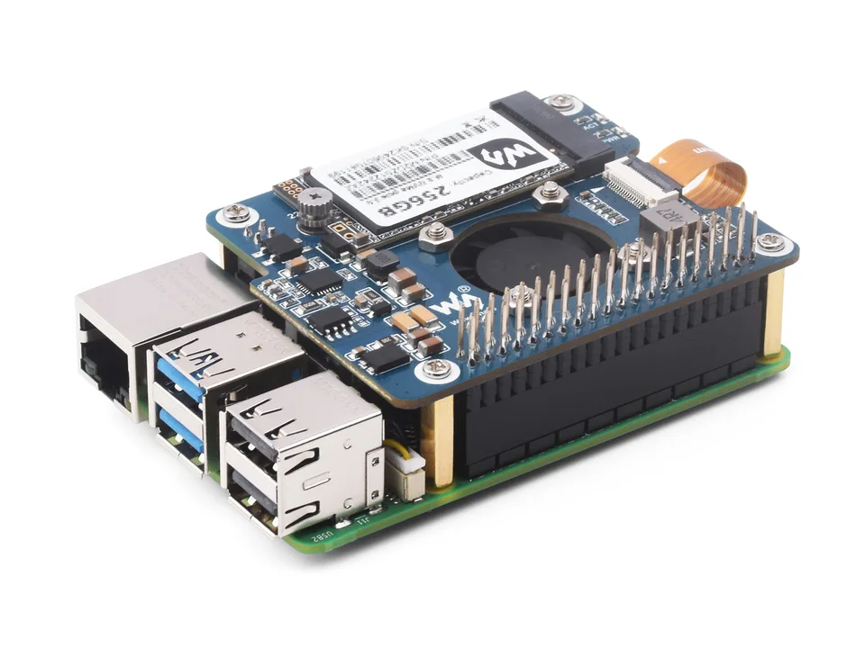 Waveshare PoE HAT Für Raspberry Pi 5 - 802.3af/at Mit 5V 5A Output