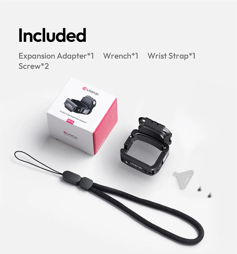Expansion Adapter for DJI Pocket 3 Metal Adapter for Camera Tripod Backpack Clip