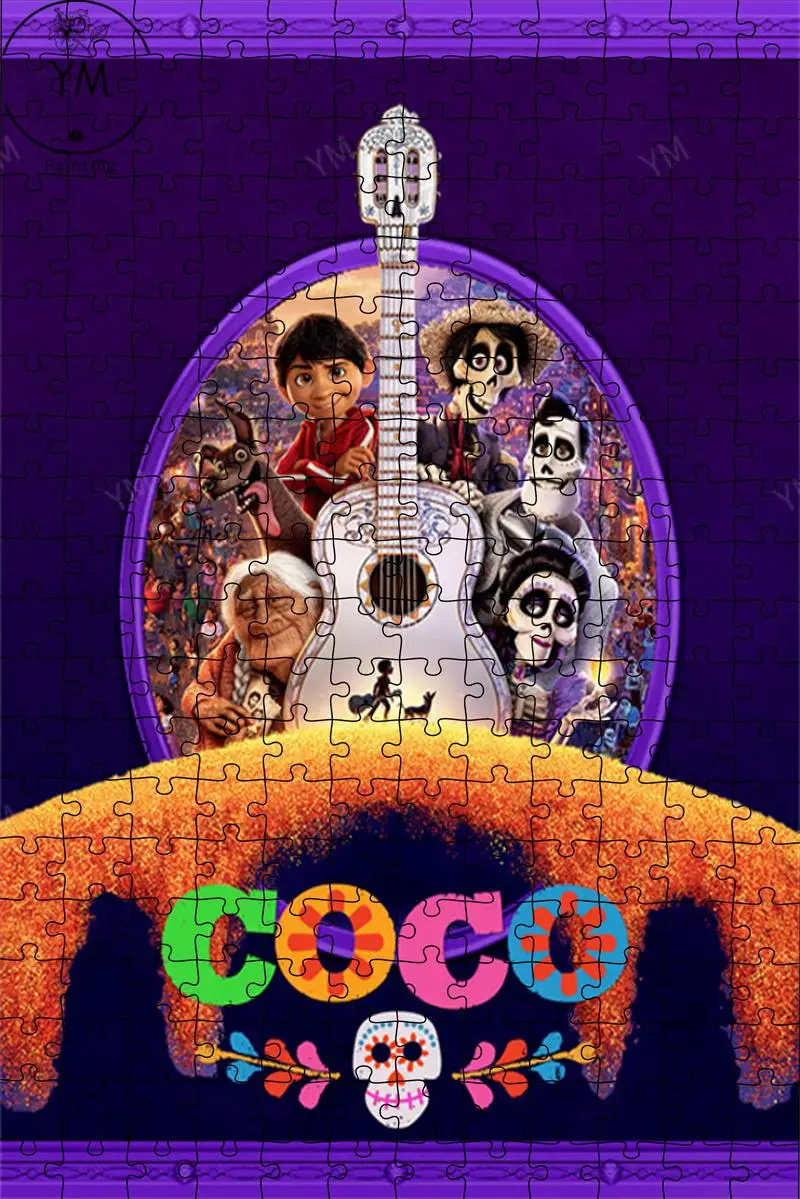 Juguetes de rompecabezas de Coco para adultos, rompecabezas de madera de la de Disney, impresión en Hd, 500, 1000 piezas _ - AliExpress Mobile