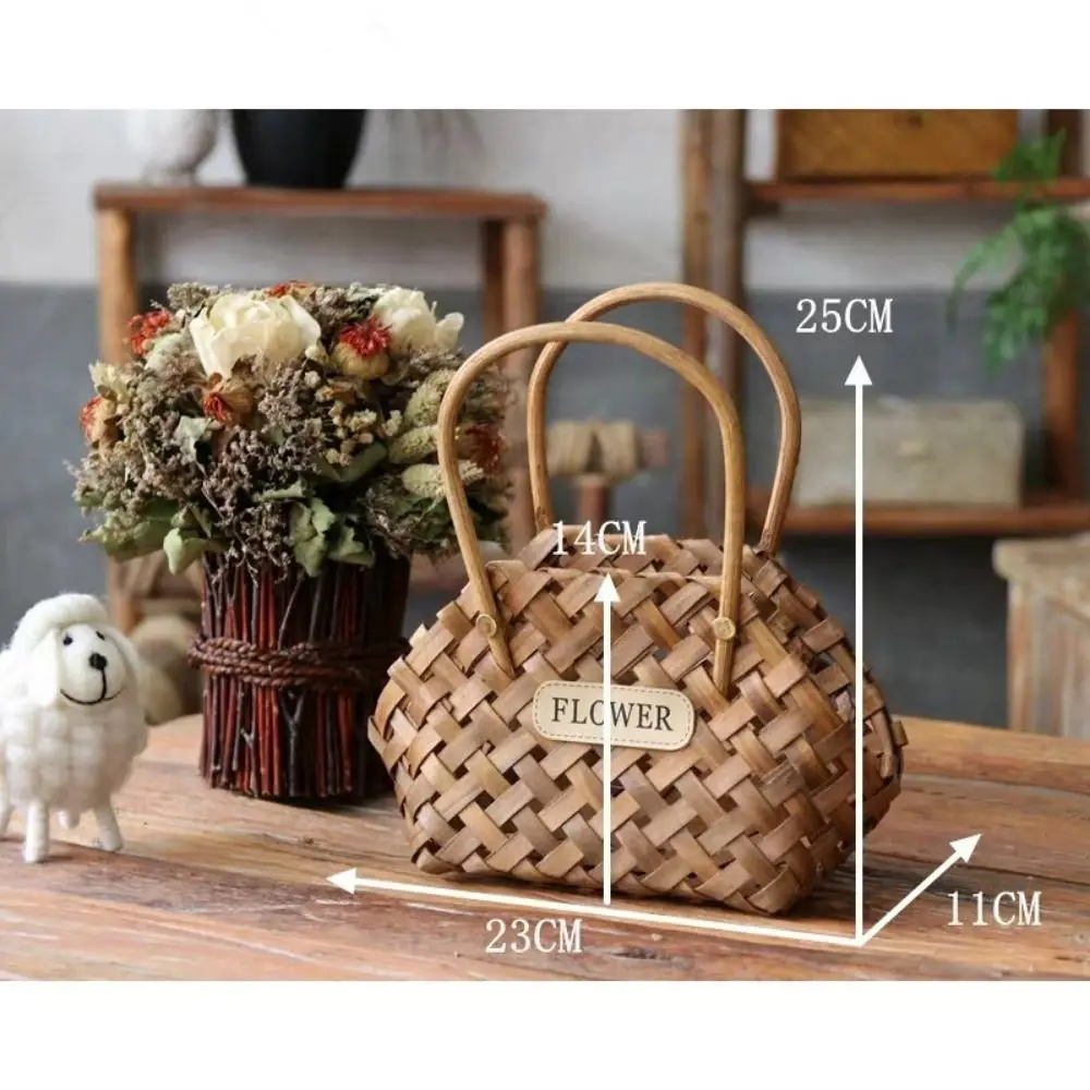 Girl Basket Wicker Baskets Basket Wicker Or Bamboo Baskets Cachepot For Flowers Bamboo Basket Decorative Flower Baskets 6