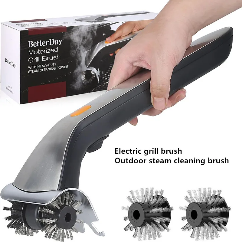 Barbecue Cleaning Tools Grill Brush Cleaning Brushes Electric Grill Cleaning Brushes Outdoor Steam BBQ Cleaner Suitable for Charcoal Scraper Gas Accessories Cook Kitchen Tool