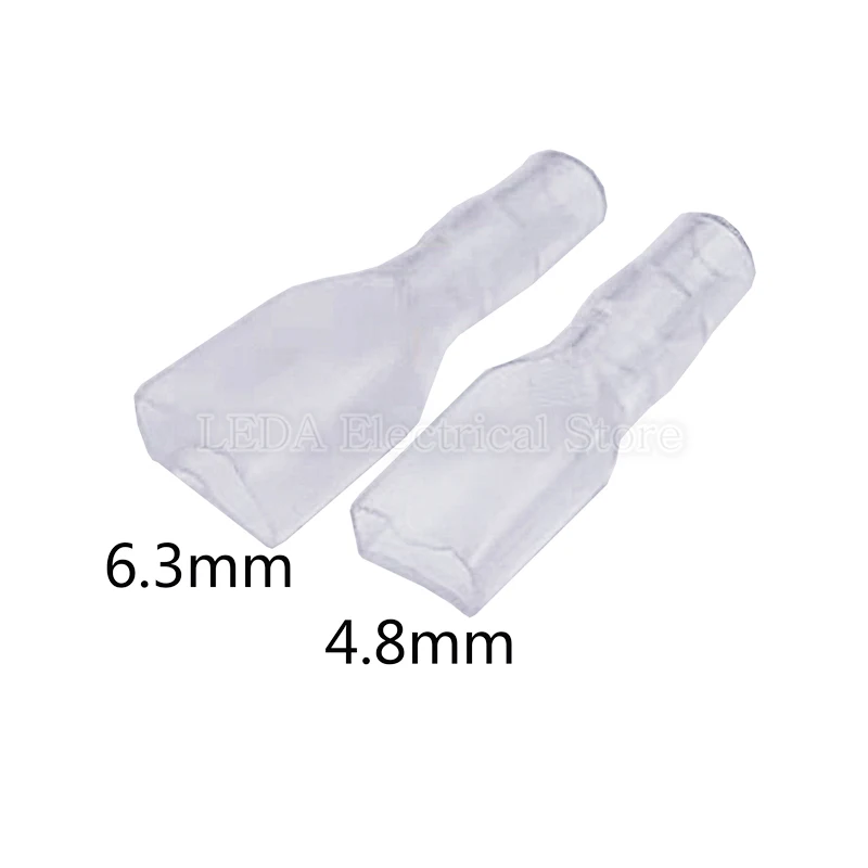 Terminal Block 6.3mm 4.8mm Anti-back Strap Self-locking Plug Spring Cold-Pressed Terminal Block Wire Copper Joint DJ6212-4.8B DJ6212-6.3B
