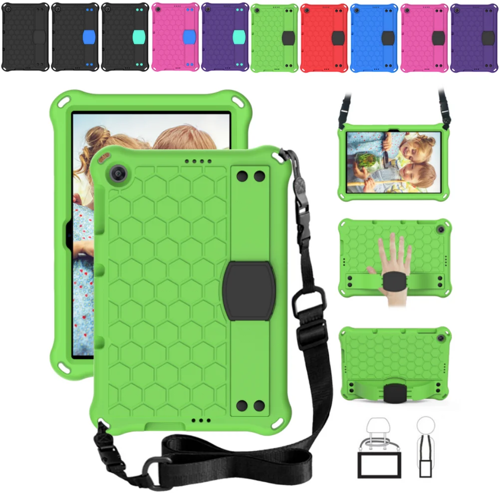 Durable Multifunction Tablet Armor Case with Kids Stand and Strap