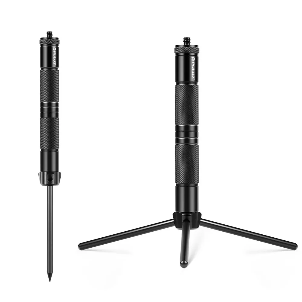 

Mini Lightweight Foldable Aluminum Alloy Light Stand Live Tripod Camping Ground Holder Rack Ground Stake Bracket For Camp Lamp