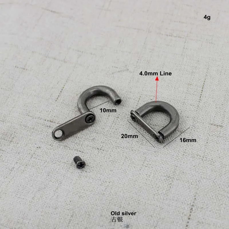 10-50PCS 10MM 11MM High Quality Arch Bridge Detachable Openable Removable Handbag Shoulder Belt Strap Hook Accesories Wholesale