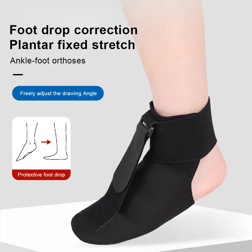 Orthotic Drop Adjustable Foot Rest Sock Soft Plantar Fascia Stretcher Brace For Achilles Tendonitis_voghion.com