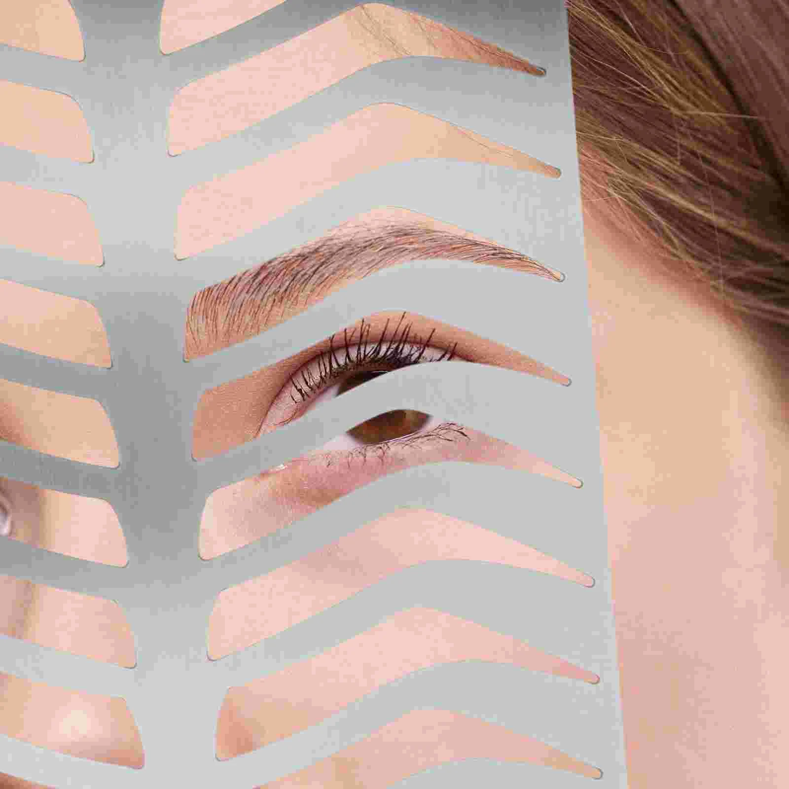 Eyebrow Stencil Stainless Steel Eyebrow Shaping Stencil Practice Drawing Stencil Mold for Salon eyebrow template 6