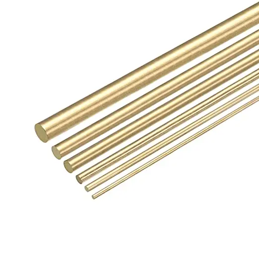1pcs 4-14mm Diameter Brass Round Bar Rod For DIY Knife Handle Material Circular Wire Tube Modelmaking Brass Rod 100-500mm Length