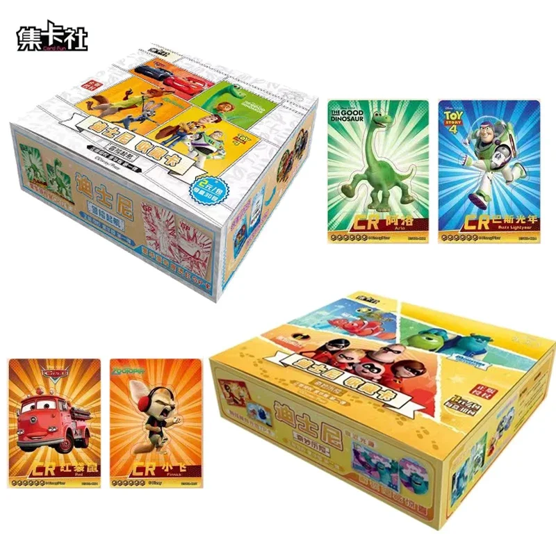 

Card Fun Disney Monsters University Cards Incredibles Finding Nemo Fantastic Adventures Cards Box Anime Peripherals Toys Gifts