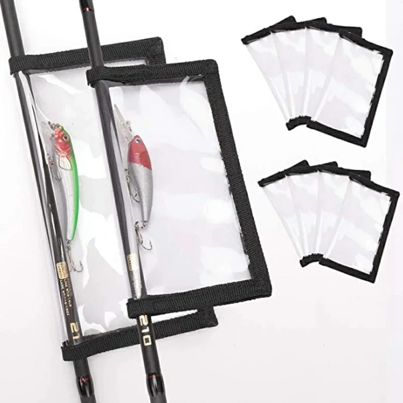 Sac PVC transparent pour leurres de pêche - Protection hameçons et rangement appâts portable