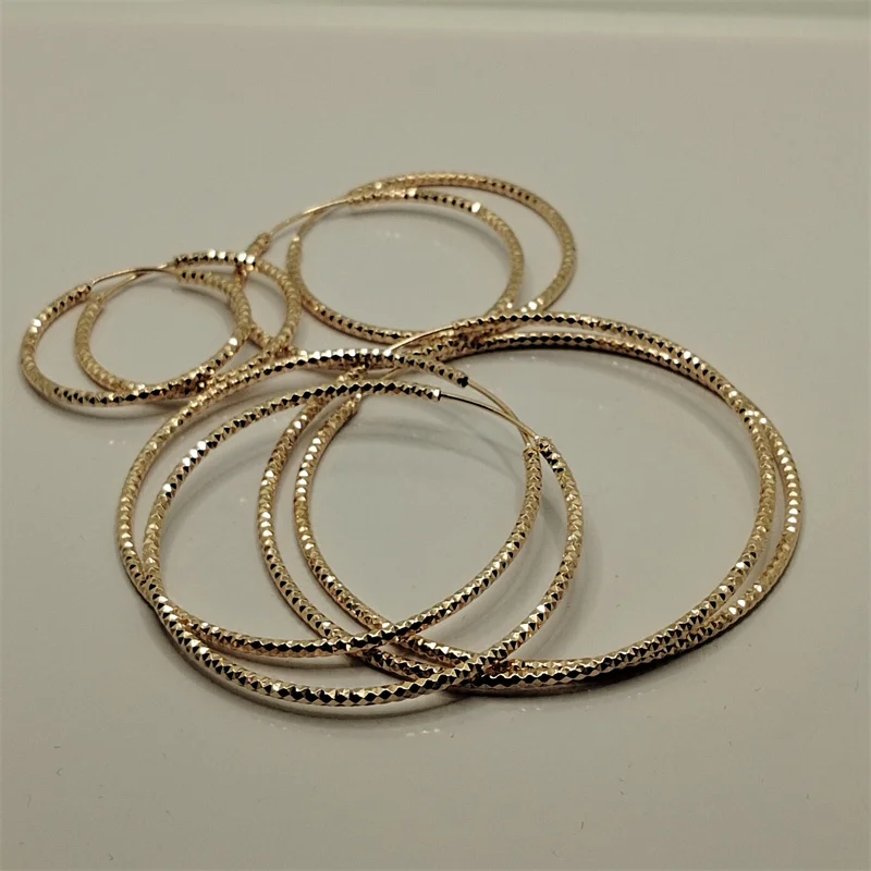 Somilia -925 Sterling Silver Round Earrings for Women Large Circle Piercing Rose Gold Hoop Earring Dropship Suppliers With Gife - Image 3