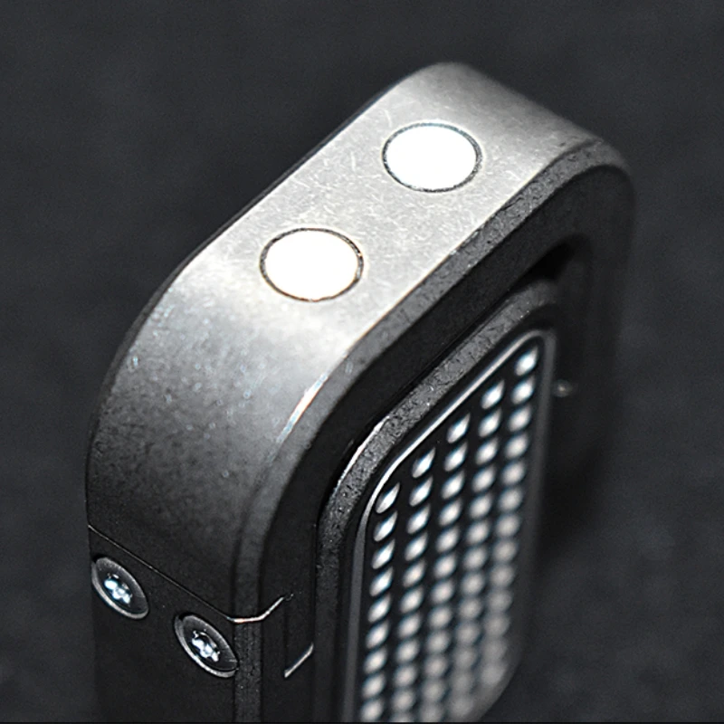 EDC Shake Mechanical Push Card Slider Decompression Fidget Spinner Titanium Alloy Magnetic Stress Relief Fingertip Gyro Toy Gift